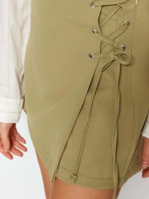 Спідниця-шорти Trendyol модель TWOAW21SR0038/Haki Спідниця-шорти Trendyol модель TWOAW21SR0038/Haki Фото