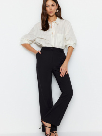 Класичні штани Trendyol модель TWOAW22PL0419/Siyah Фото