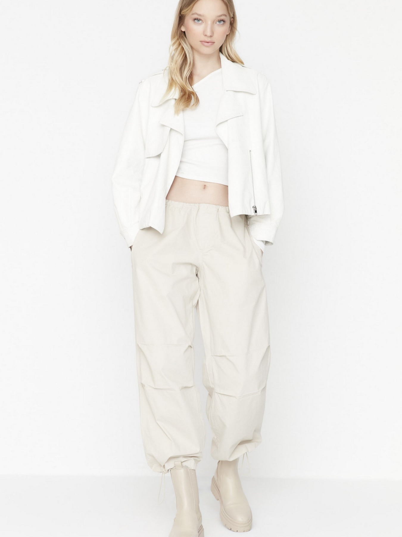 Карго Trendyol модель TWOAW23JE00738/Bej Фото