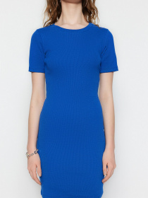 Платье мини Trendyol модель TWOSS19AD0053/Mavi Фото