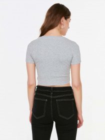 Топ Trendyol модель TWOSS21BZ0408/Gri Фото