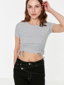 Топ Trendyol модель TWOSS21BZ0408/Gri Фото