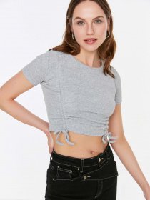 Топ Trendyol модель TWOSS21BZ0408/Gri Фото