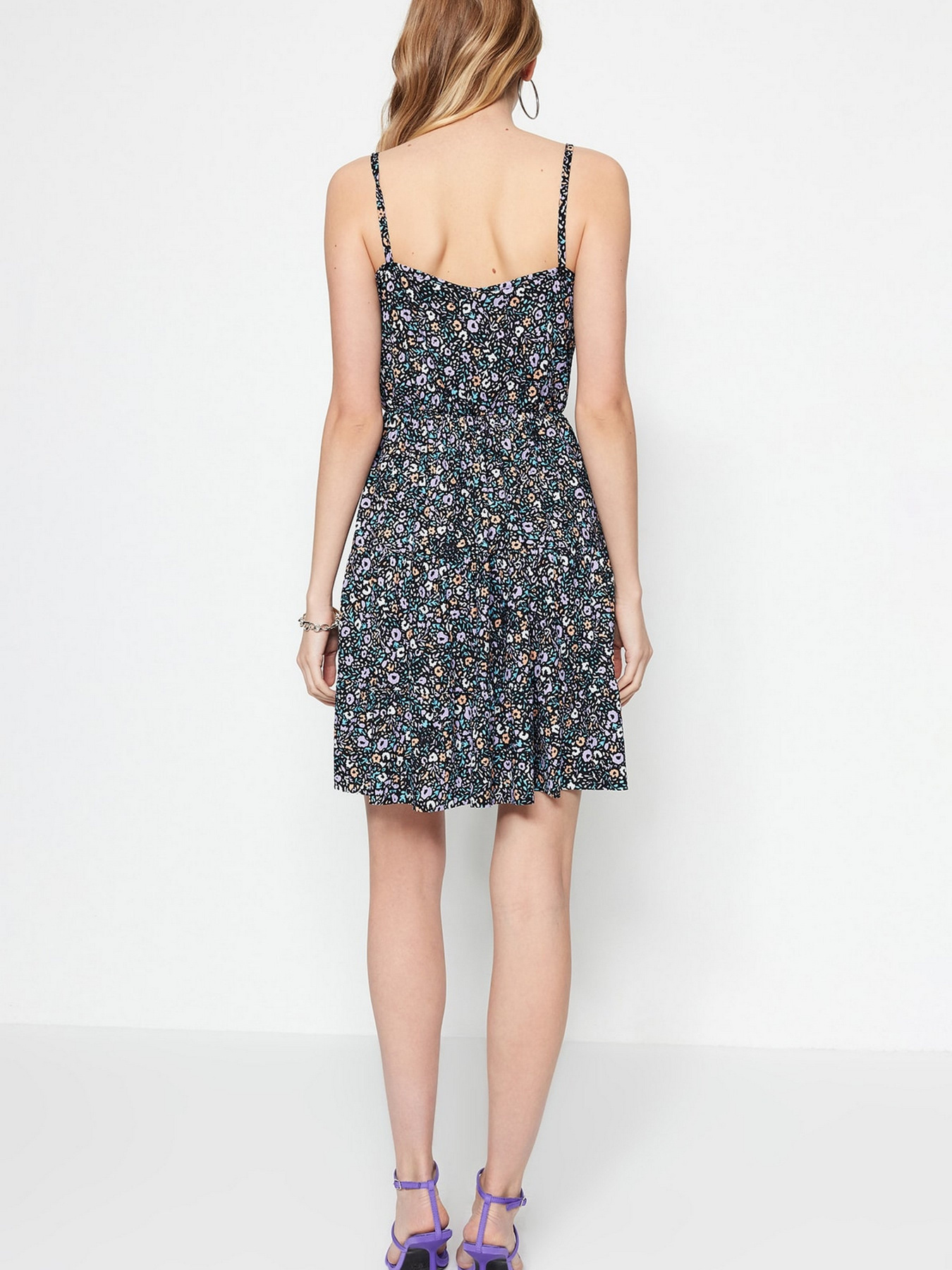 Сукня міні Trendyol модель TWOSS21EL1554/Koyu Mor Фото