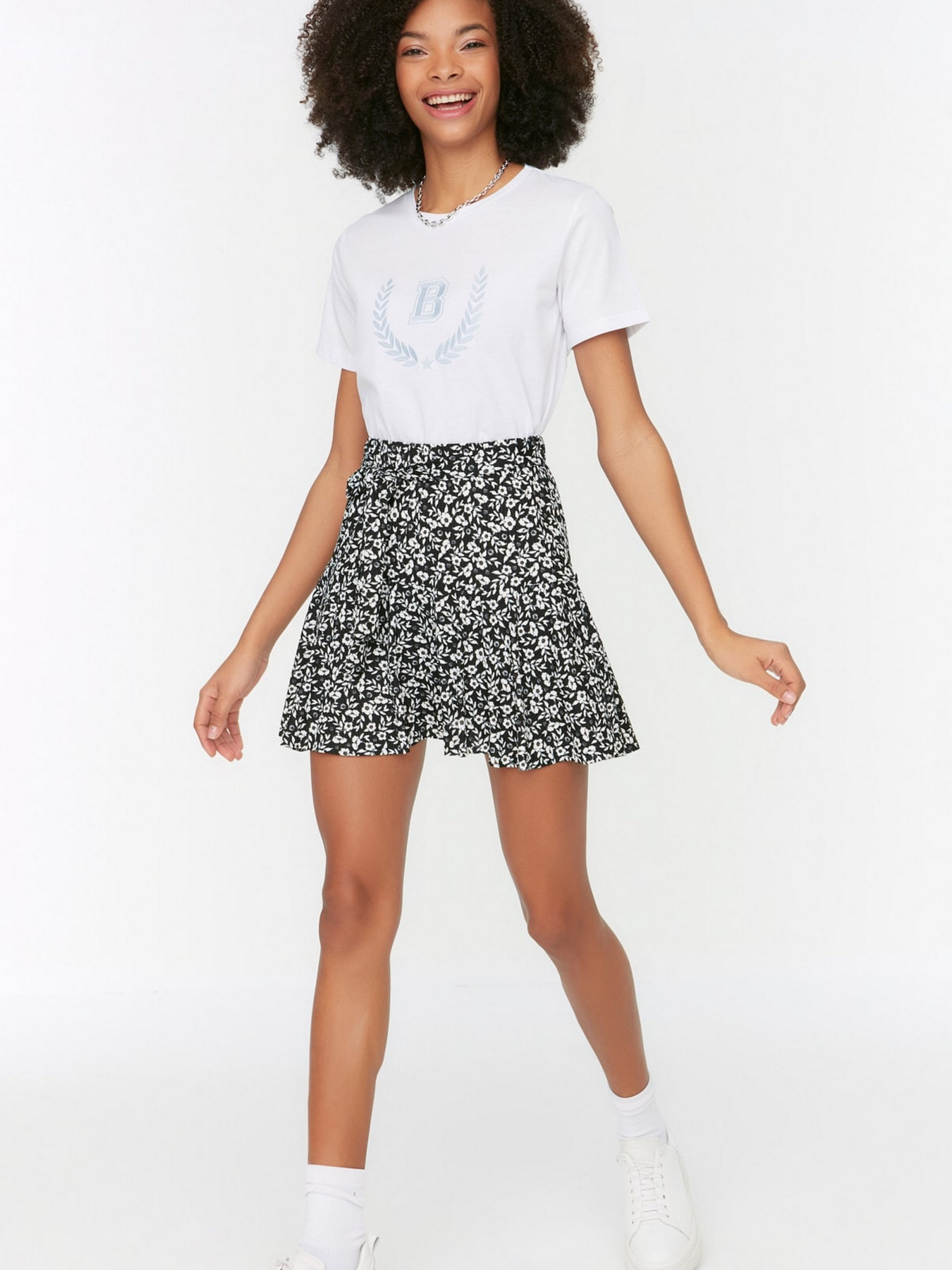 Спідниця-шорти Trendyol модель TWOSS21SR0621/Cok Renkli Фото