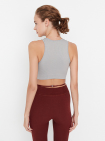 Спортивний топ Trendyol модель TWOSS21SS0024/Gri Melanj Фото