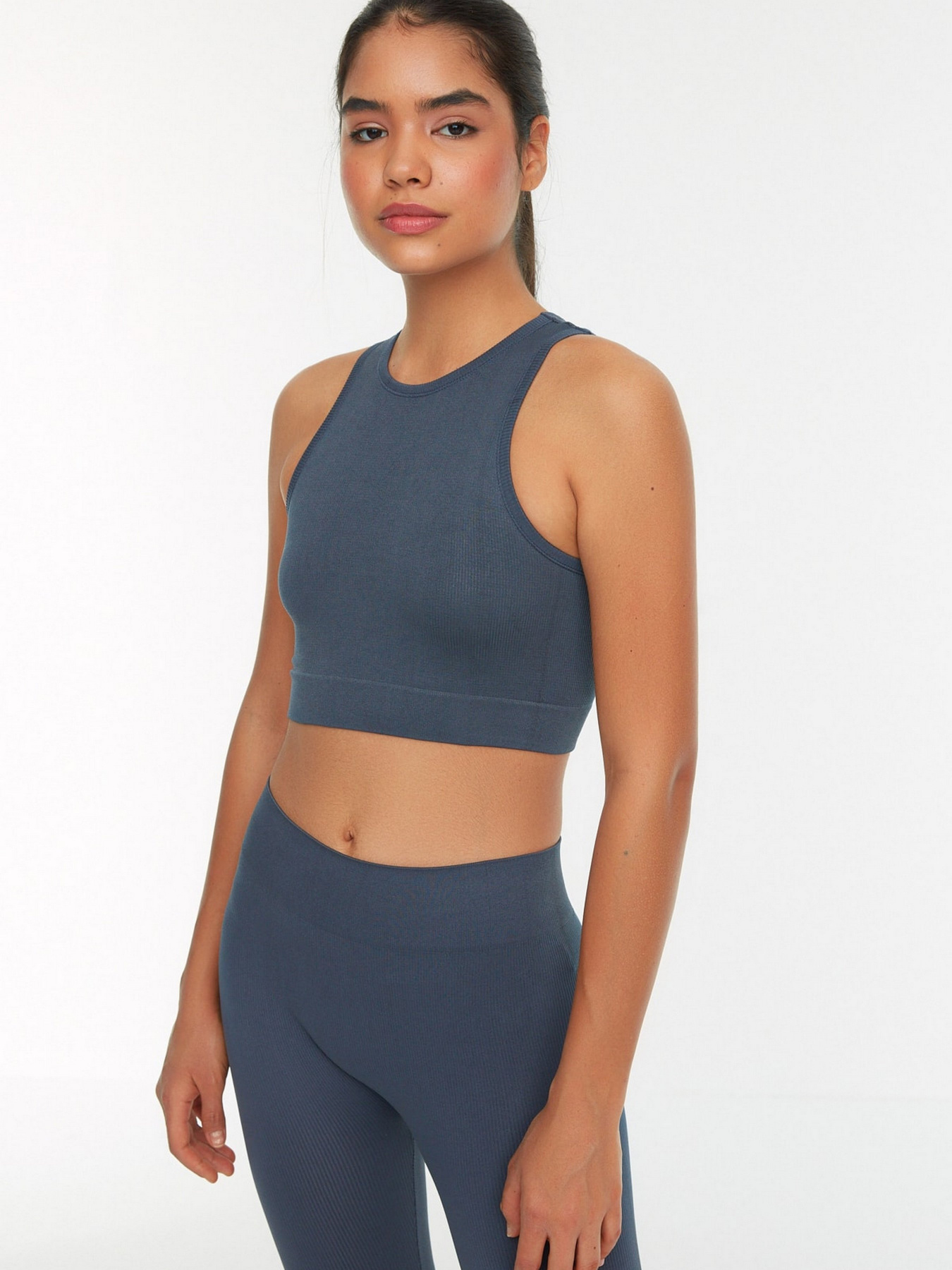 Спортивний топ Trendyol модель TWOSS21SS0024/Lacivert Спортивний топ Trendyol модель TWOSS21SS0024/Lacivert Фото