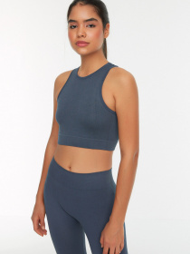 Спортивний топ Trendyol модель TWOSS21SS0024/Lacivert Спортивний топ Trendyol модель TWOSS21SS0024/Lacivert Фото