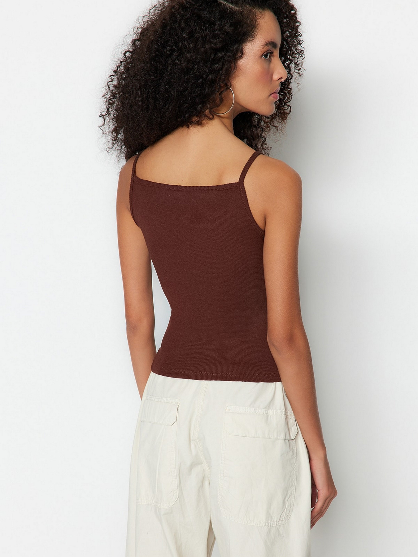 Майка Trendyol модель TWOSS22AL0130/Kahverengi Фото