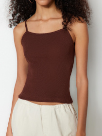 Майка Trendyol модель TWOSS22AL0130/Kahverengi Фото