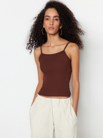 Майка Trendyol модель TWOSS22AL0130/Kahverengi Фото