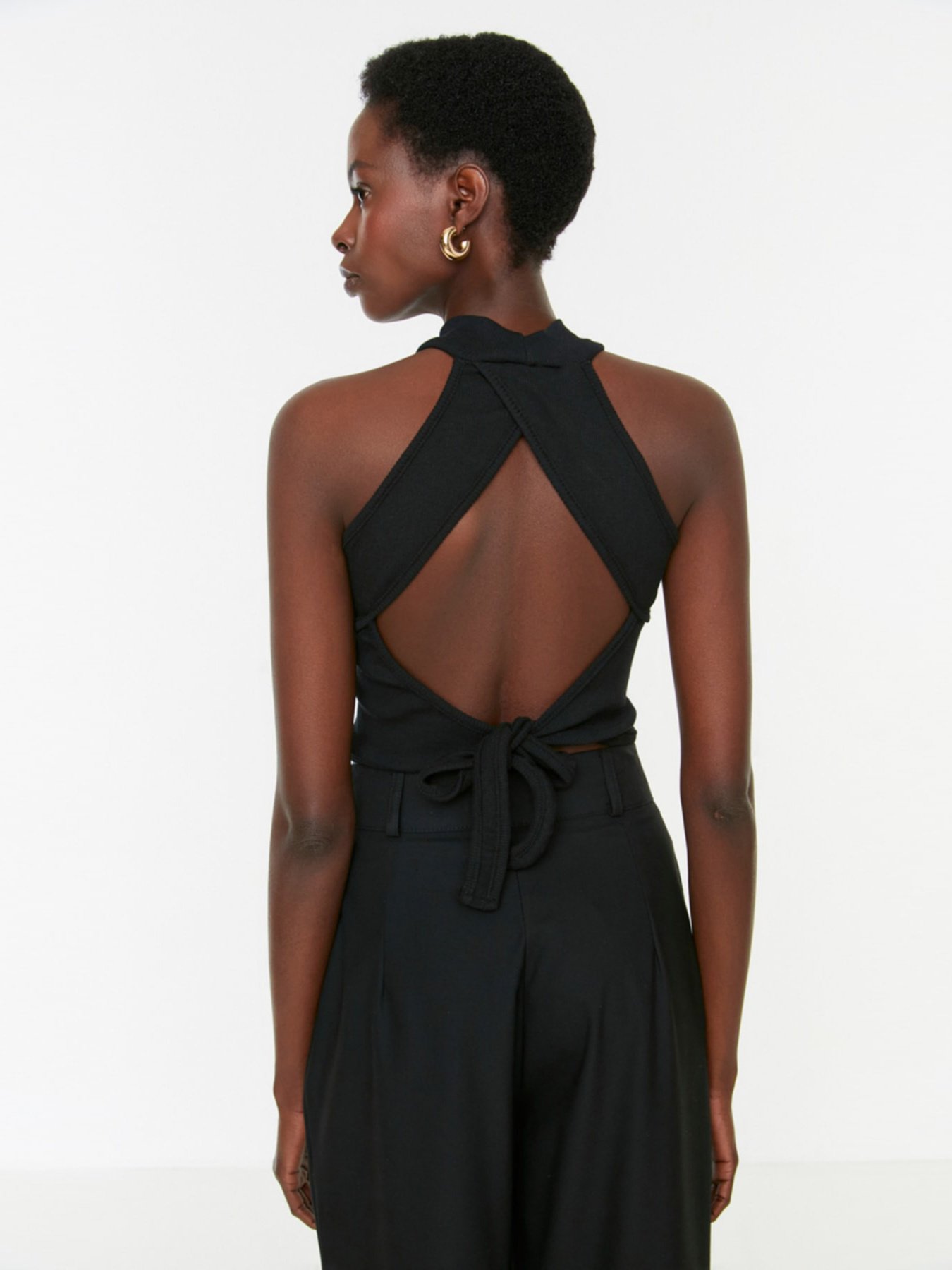 Топ Trendyol модель TWOSS22BZ0529/Siyah Фото