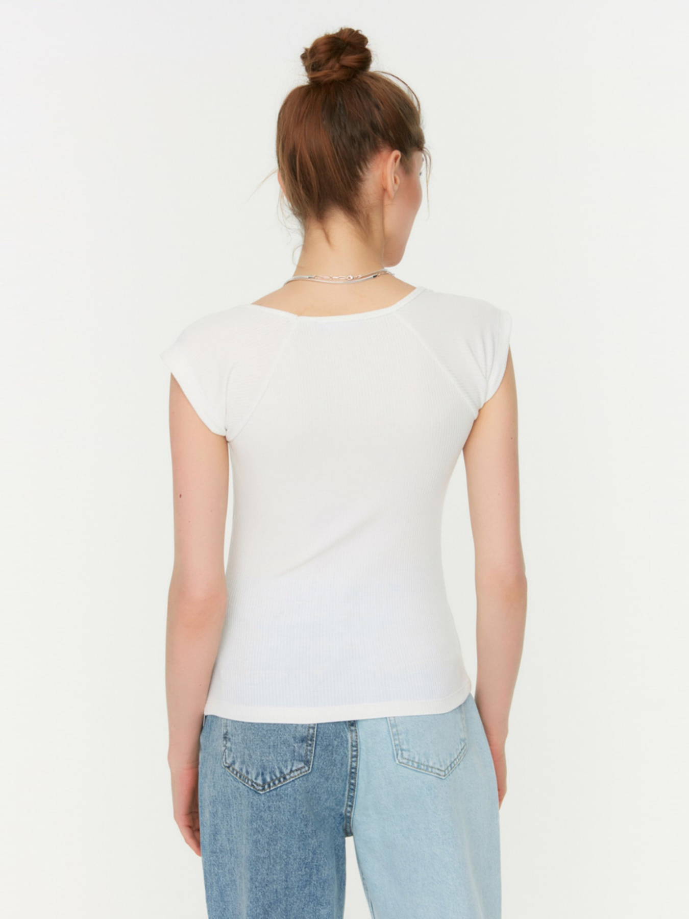 Топ Trendyol модель TWOSS22BZ1454/Ekru Фото