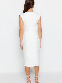 Платье миди Trendyol модель TWOSS22EL00341/Ekru Фото