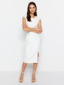 Платье миди Trendyol модель TWOSS22EL00341/Ekru Фото