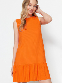 Платье мини Trendyol модель TWOSS22EL0794/Turuncu Фото