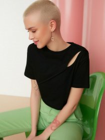 Футболка Trendyol модель TWOSS22TS1022/Siyah Фото