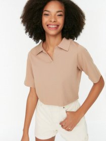 Футболка Trendyol модель TWOSS22TS1033/Vizon Фото