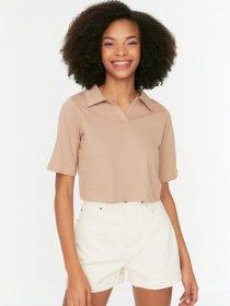 Футболка Trendyol модель TWOSS22TS1033/Vizon Фото