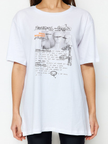 Футболка Trendyol модель TWOSS22TS1125/Beyaz Фото