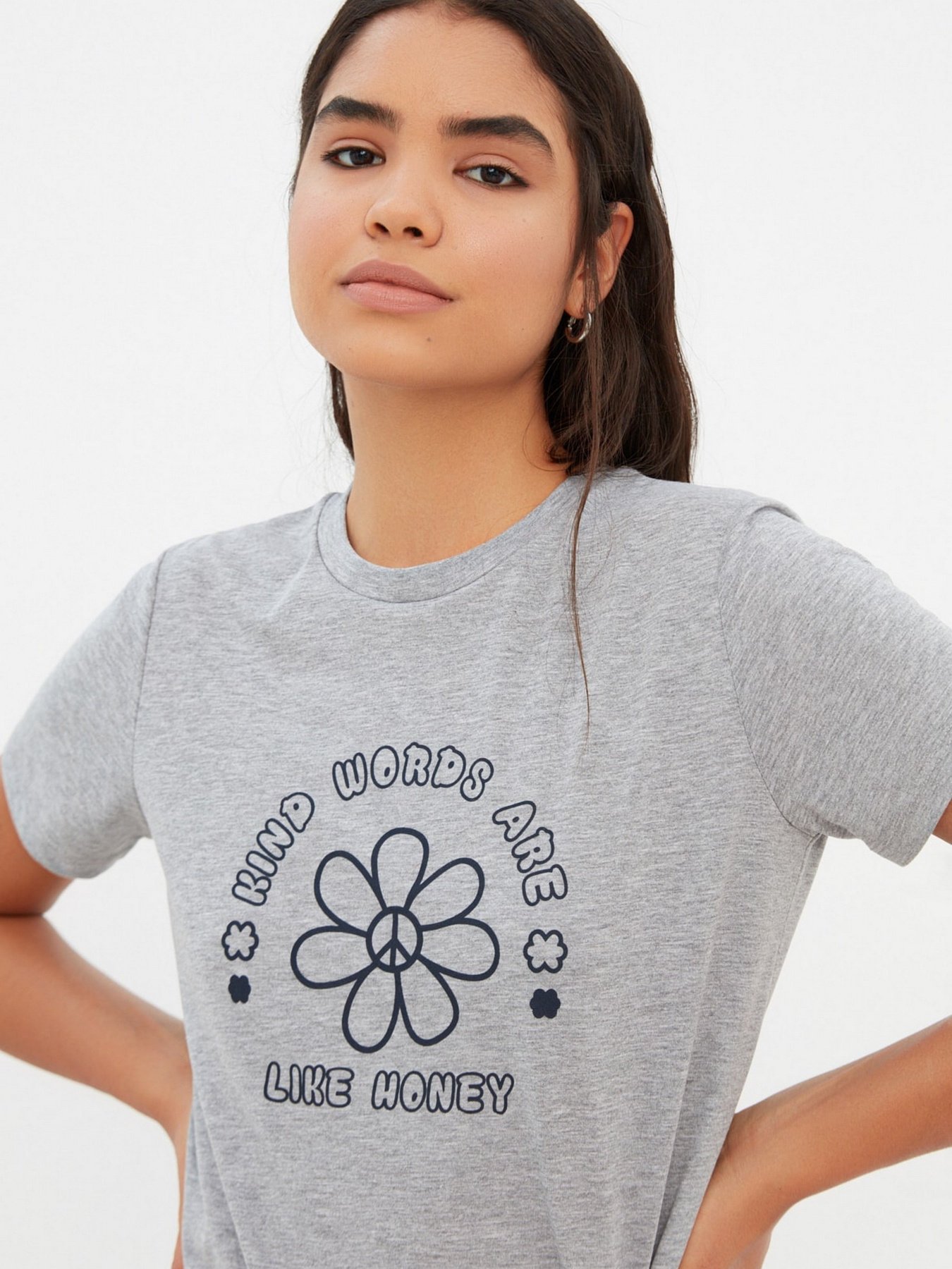 Футболка Trendyol модель TWOSS22TS2031/Gri Фото