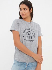 Футболка Trendyol модель TWOSS22TS2031/Gri Фото