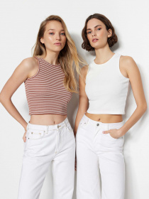 Топ Trendyol модель TWOSS23AL00028/Kahverengi-Cok Фото