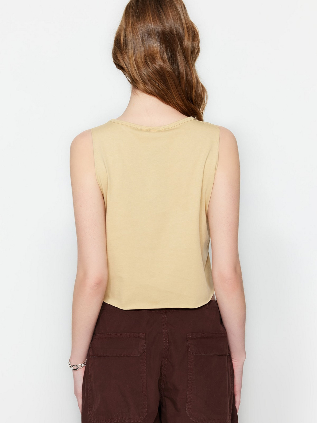 Топ Trendyol модель TWOSS23AL00049/Bej Фото