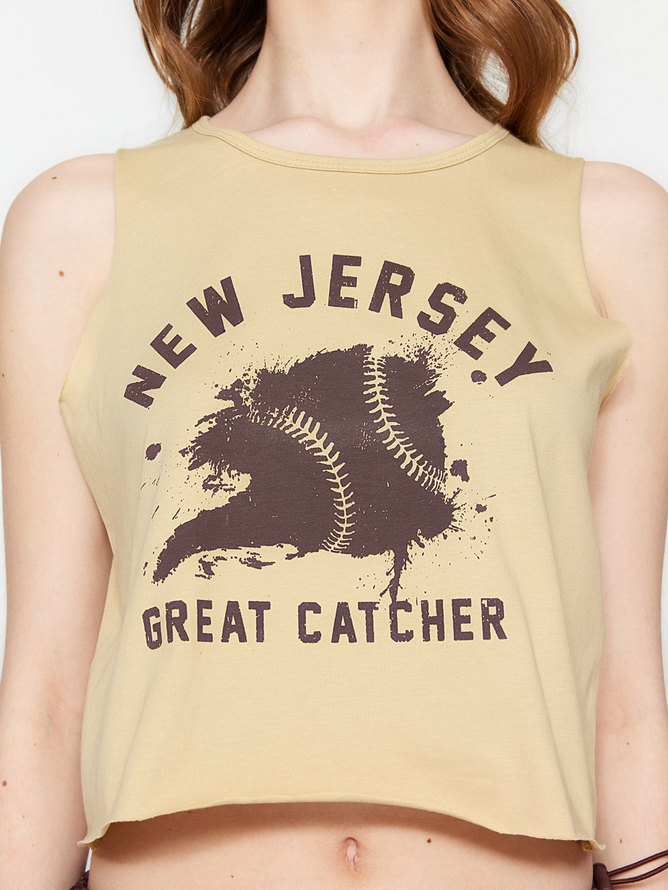 Топ Trendyol модель TWOSS23AL00049/Bej Фото