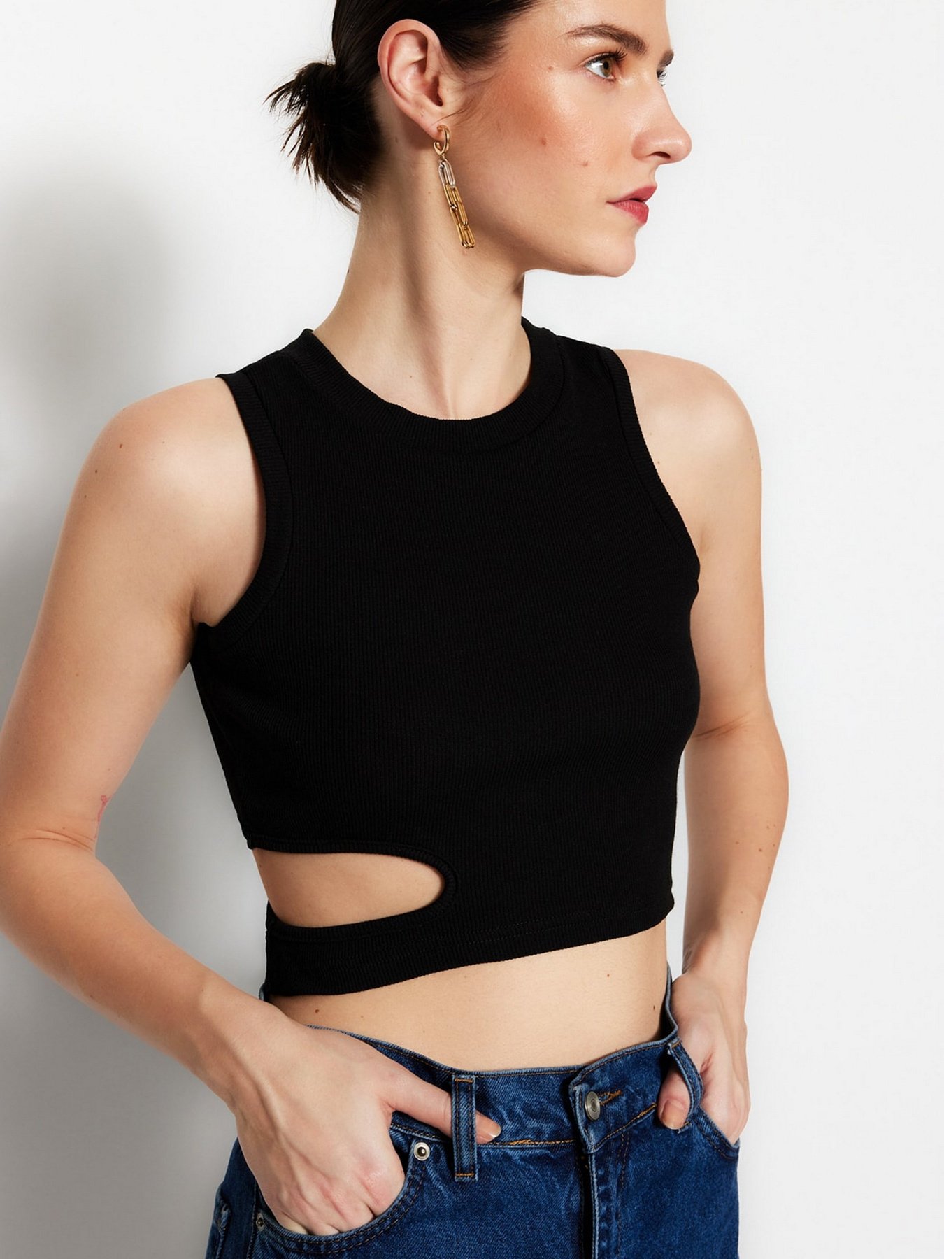 Топ Trendyol модель TWOSS23AL00062/Siyah Фото