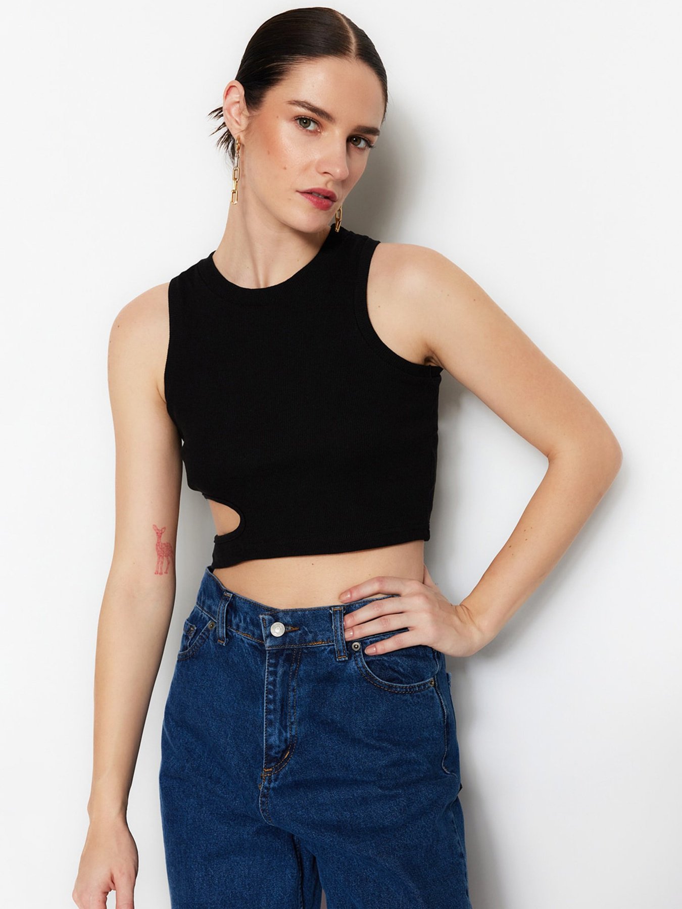 Топ Trendyol модель TWOSS23AL00062/Siyah Фото