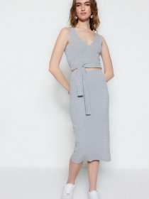 Повсякденний костюм Trendyol модель TWOSS23AU00020/Gri Melanj Фото