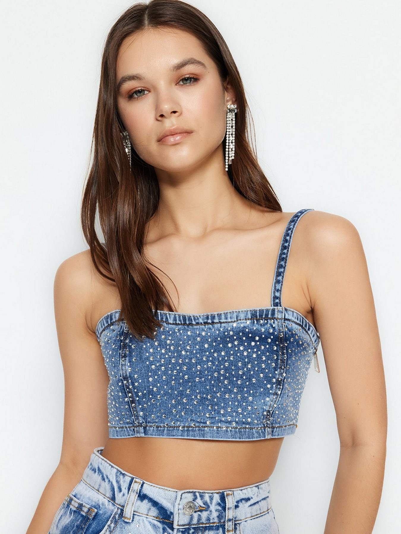 Топ Trendyol модель TWOSS23BS00016/Mavi Фото