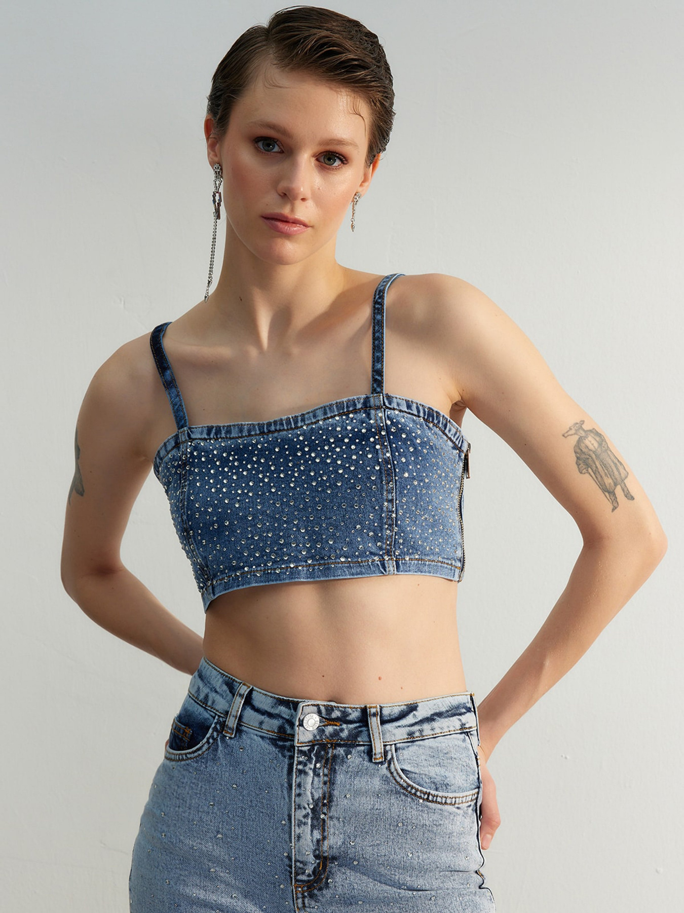 Топ Trendyol модель TWOSS23BS00016/Mavi Фото