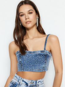 Топ Trendyol модель TWOSS23BS00016/Mavi Фото