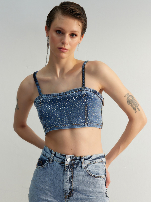 Топ Trendyol модель TWOSS23BS00016/Mavi Фото