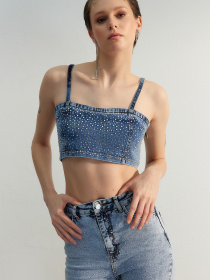 Топ Trendyol модель TWOSS23BS00016/Mavi Фото