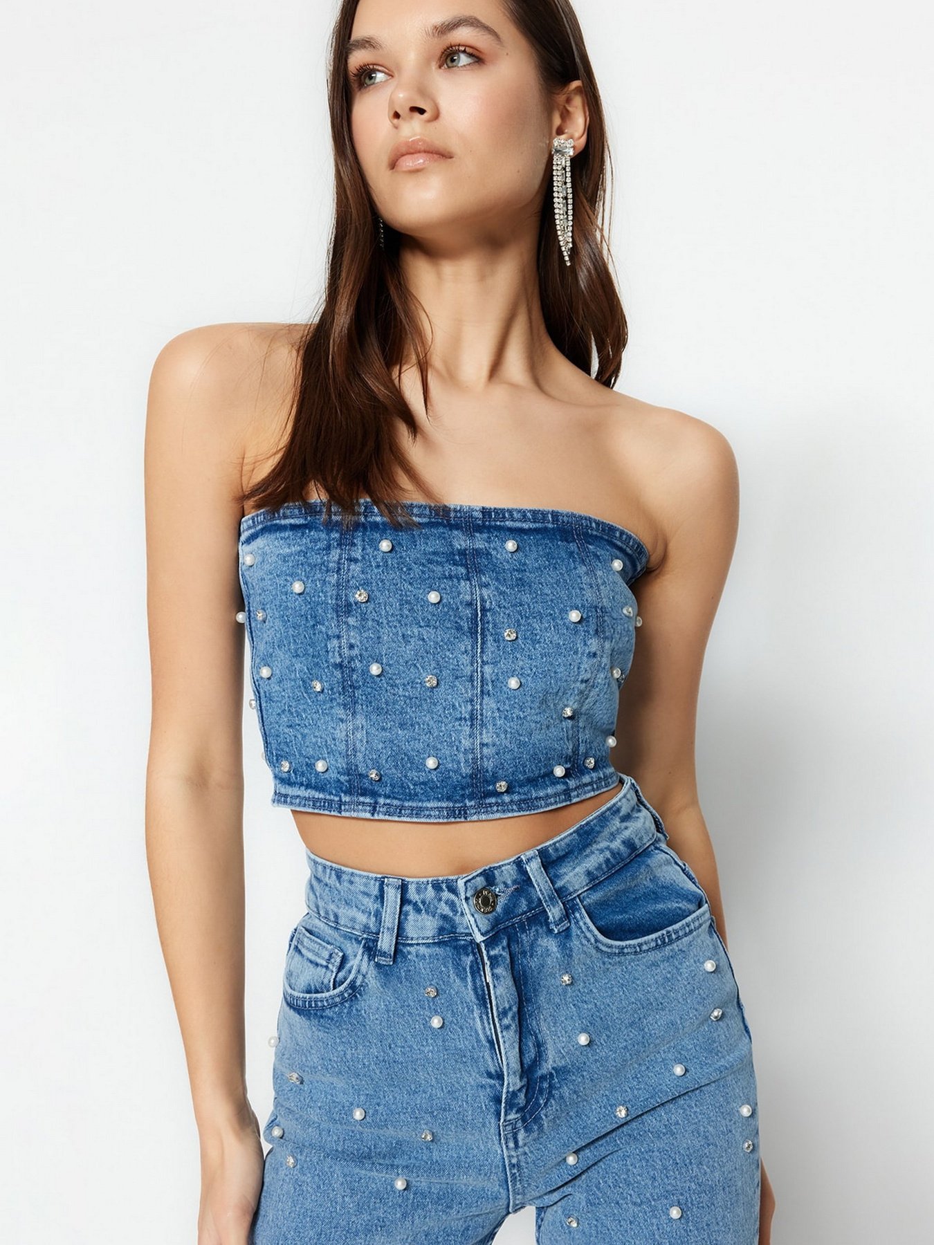 Топ Trendyol модель TWOSS23BS00018/Mavi Фото