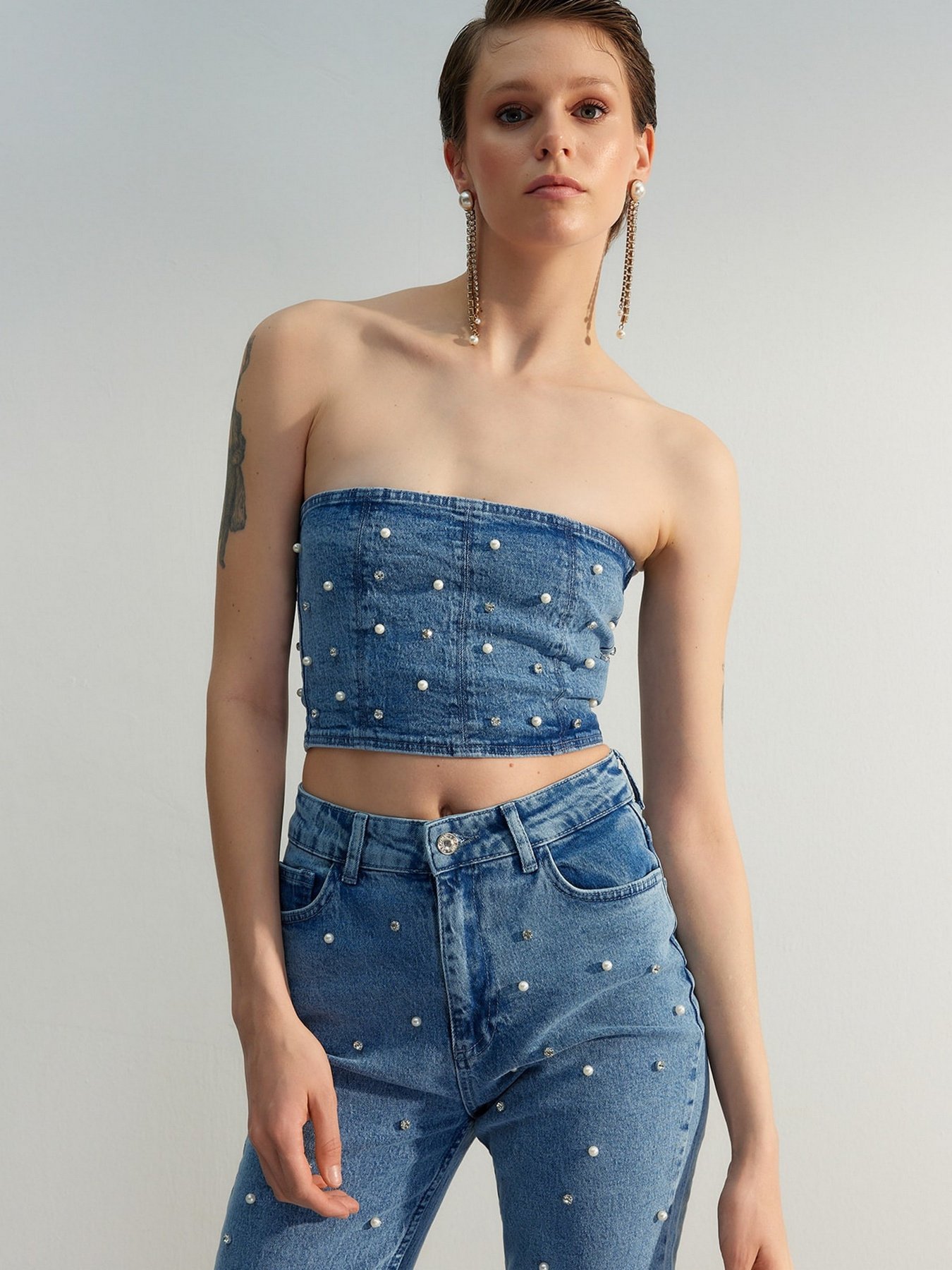 Топ Trendyol модель TWOSS23BS00018/Mavi Фото