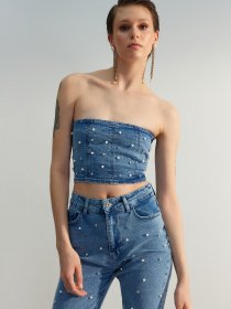 Топ Trendyol модель TWOSS23BS00018/Mavi Фото