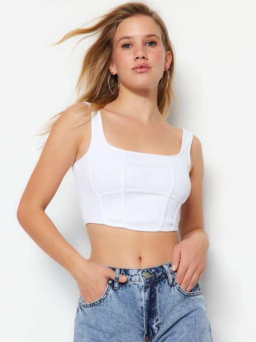 Топ Trendyol модель TWOSS23BS00022/Beyaz Фото