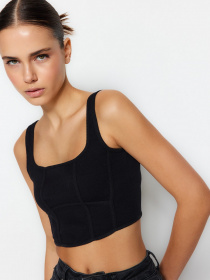 Топ Trendyol модель TWOSS23BS00022/Siyah Фото