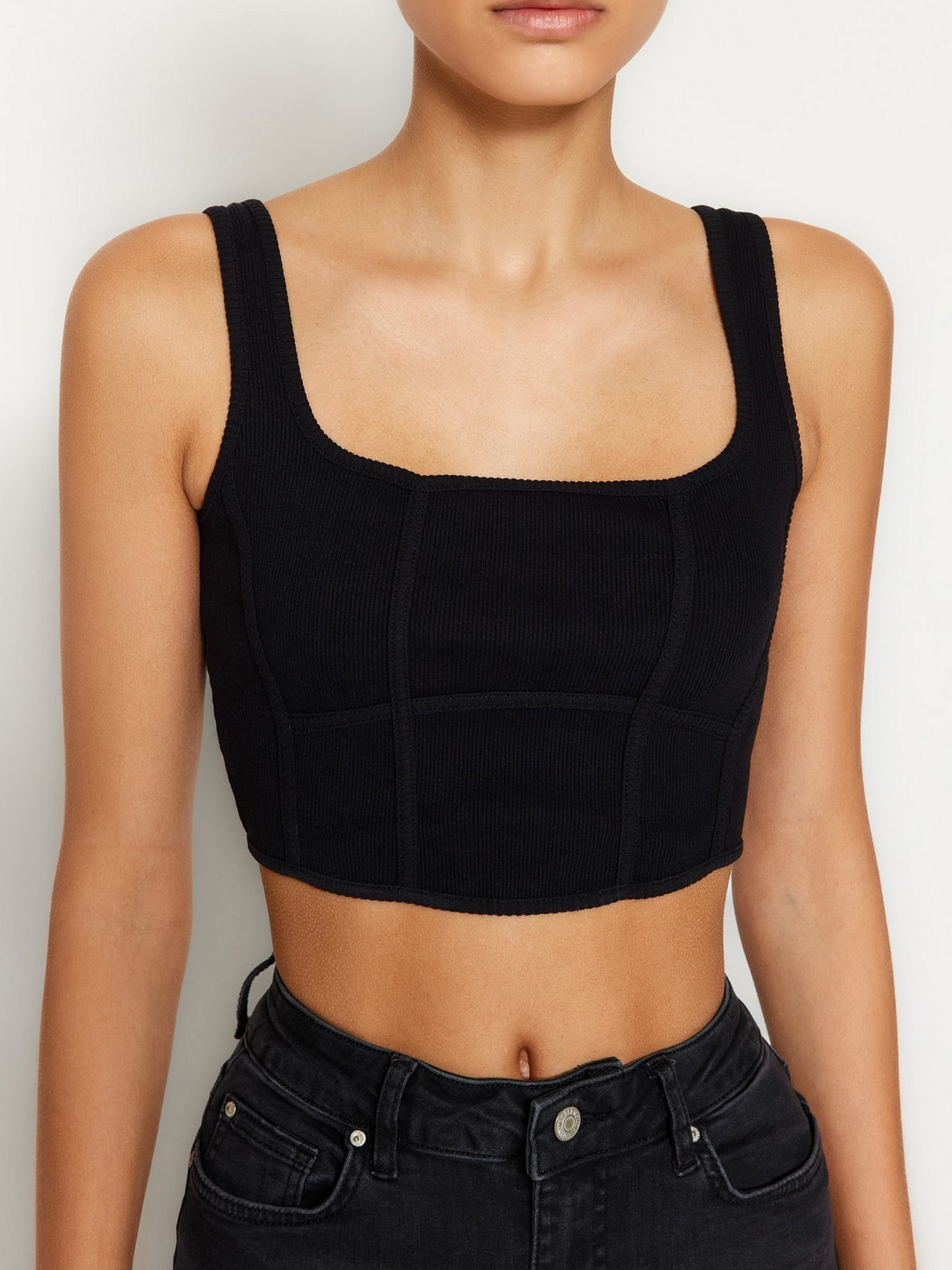 Топ Trendyol модель TWOSS23BS00022/Siyah Фото