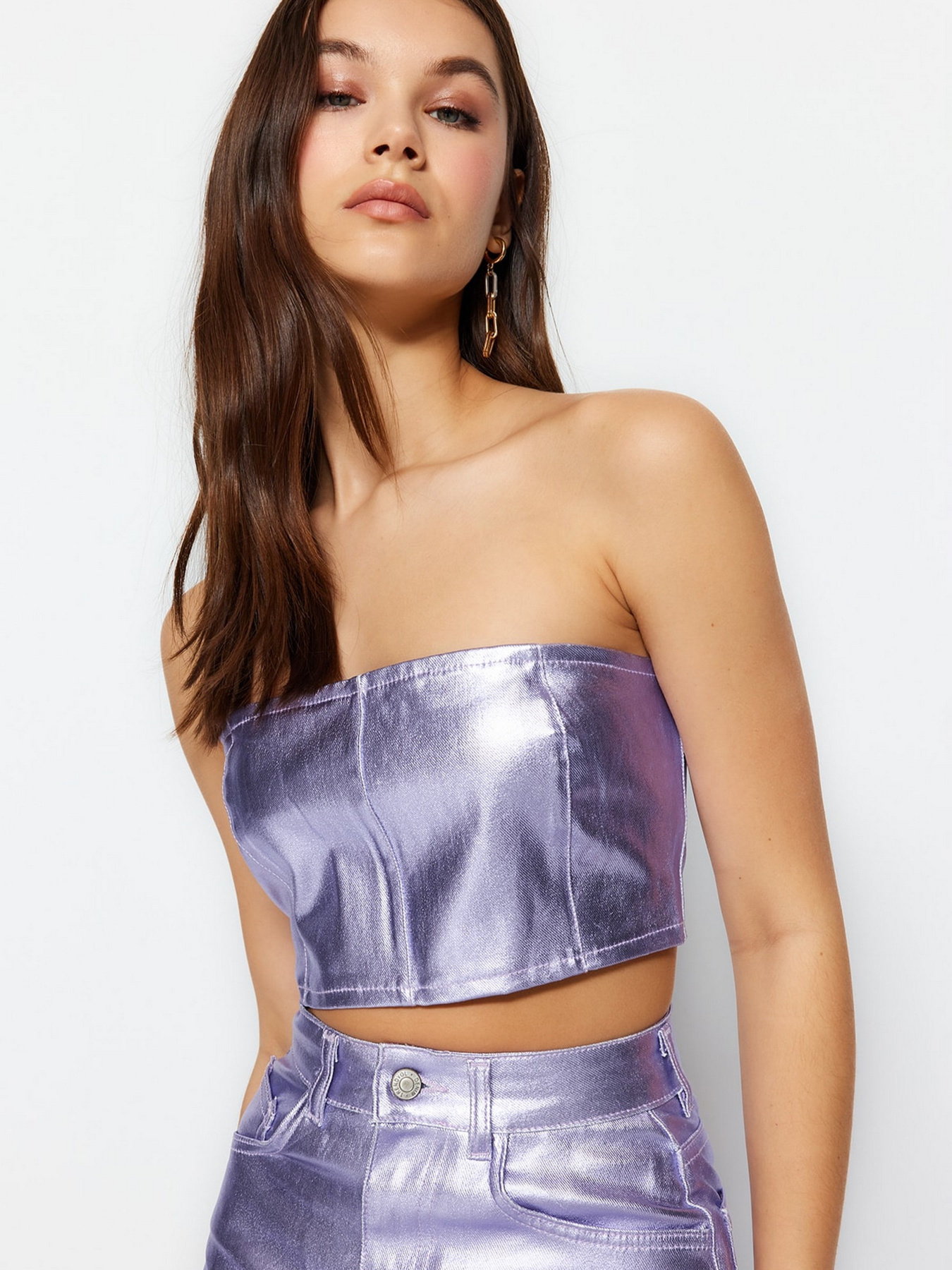 Топ Trendyol модель TWOSS23BS00030/Lila Фото