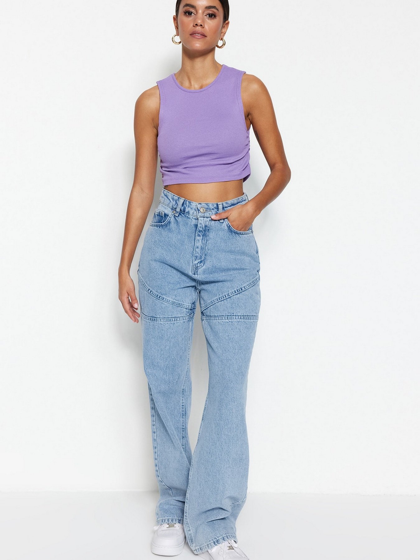 Топ Trendyol модель TWOSS23BZ00016/Lila Фото