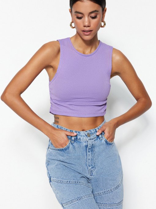 Топ Trendyol модель TWOSS23BZ00016/Lila Фото