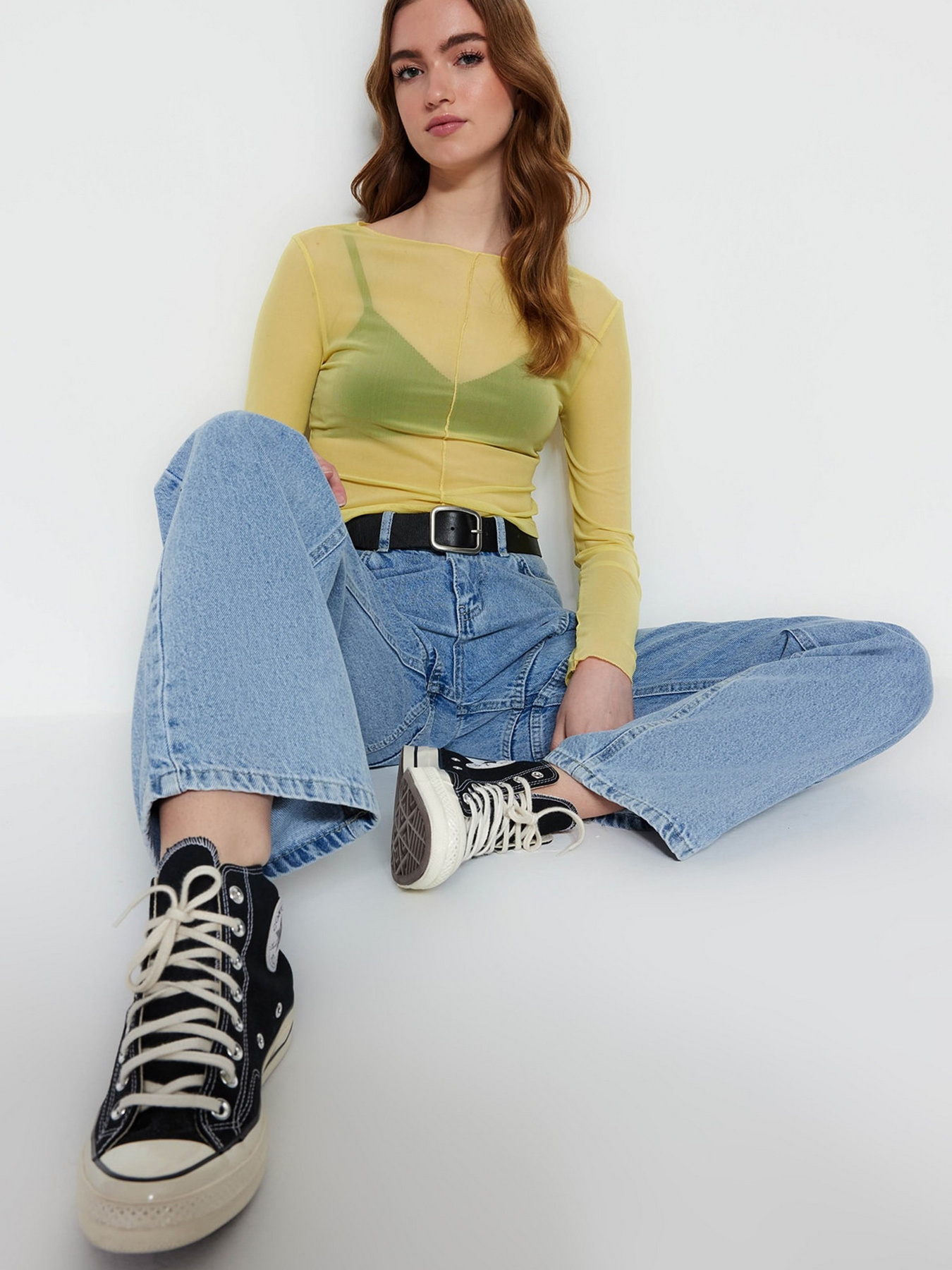 Топ Trendyol модель TWOSS23BZ00082/Lime Фото