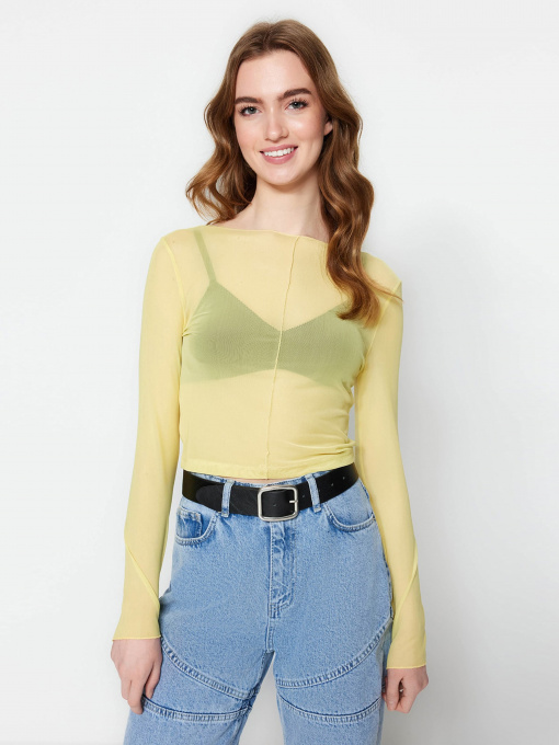 Топ Trendyol модель TWOSS23BZ00082/Lime Фото