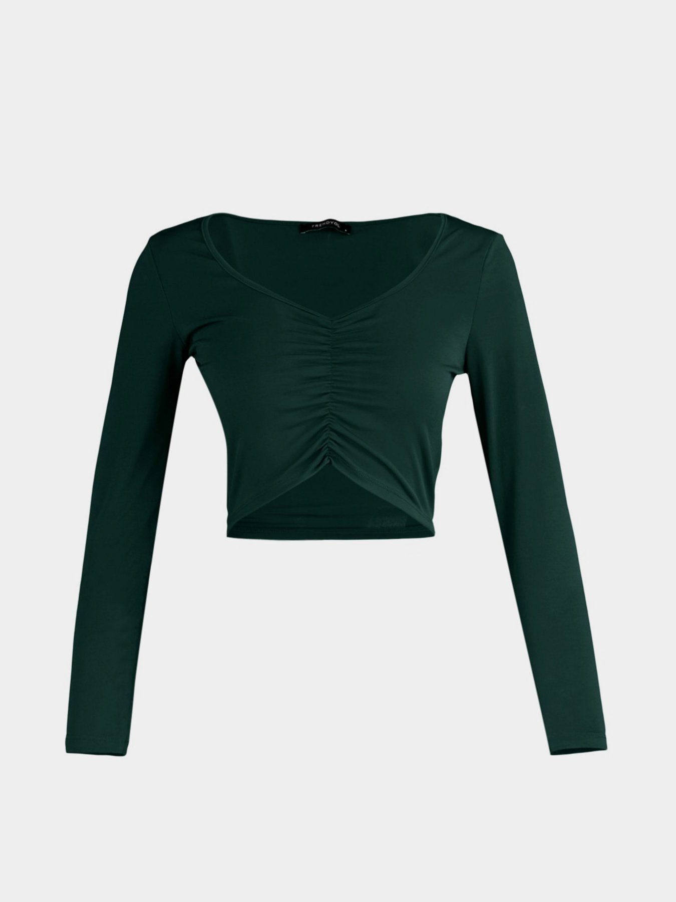 Топ Trendyol модель TWOSS23BZ00195/Zumrut Yesili Фото