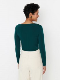 Топ Trendyol модель TWOSS23BZ00195/Zumrut Yesili Фото